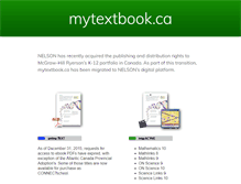 Tablet Screenshot of mytextbook.ca